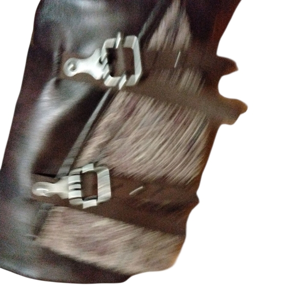 Muk Luks Brown Moto Boots Women's Size 10 - Picture 9 of 16